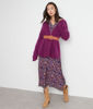 Picture of NESS FUCHSIA PRINTED MAXI DRESS